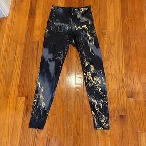 Old Navy Active Powersoft Medium Gold Marble Extra High Rise Leggings Go Dry